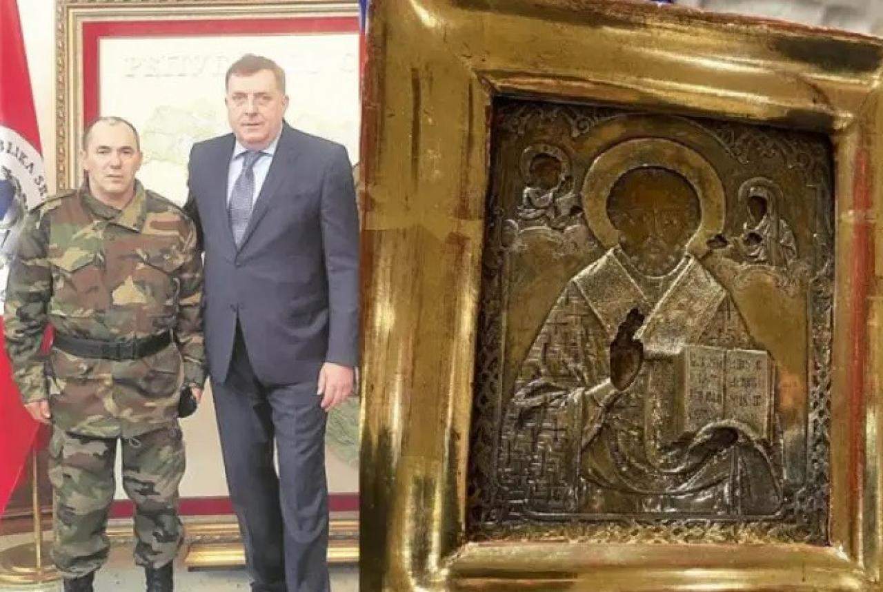 Подаренная Лаврову в Боснии украинская икона из Луганска оценивается в 12,5 млн евро