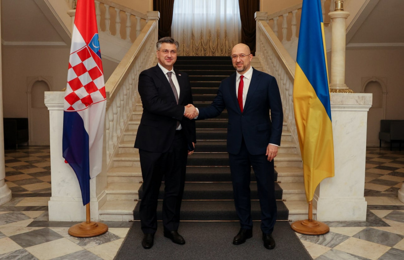 Прем’єр-міністри України й Хорватії обговорили зміцнення співпраці між державами в декількох галузях
