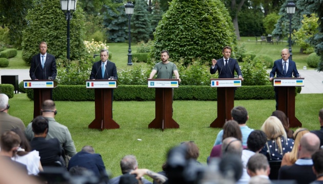 Франція, Німеччина, Італія і Румунія виразили підтримку Україні у наданні статусу кандидата в ЄС