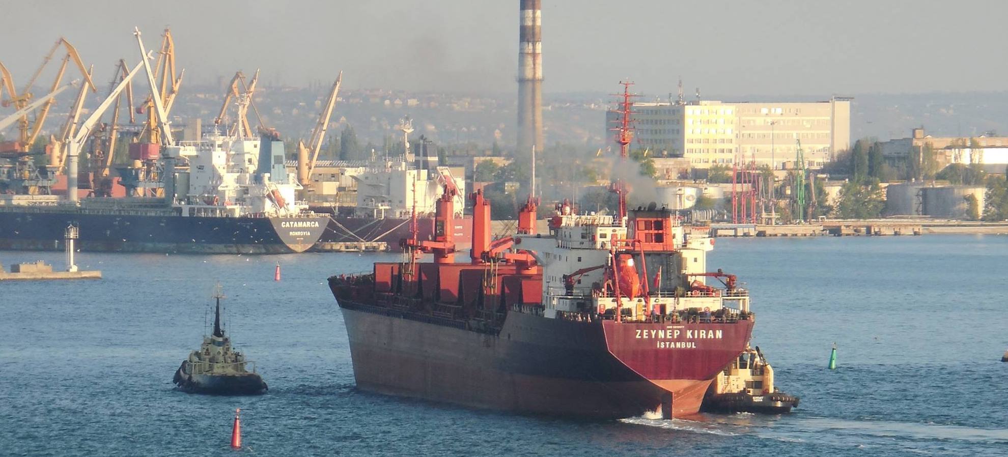 В українські порти через гирло Бистре прибули вісім суден для завантаження зерном 