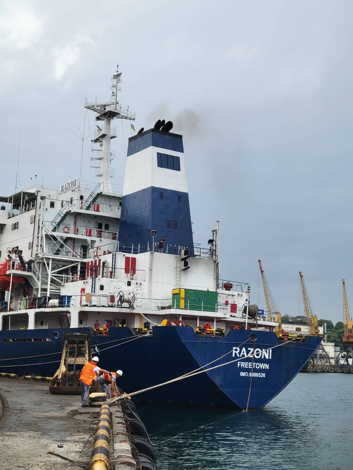 З порту Одеса вийшло перше судно з 26 тис тоннами української кукурудзи