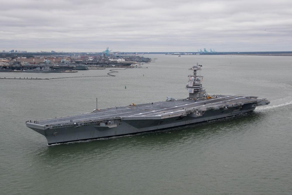 Авіаносець USS Gerald R. Ford здійснить своє перше розгортання для проведення навчання з союзниками по НАТО