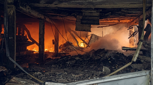 На промисловомупідприємстві у Роменському районі Сумщини спалахнула пожежа